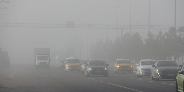 Diyarbakır güne yoğun sisle uyandı (VİDEOLU)