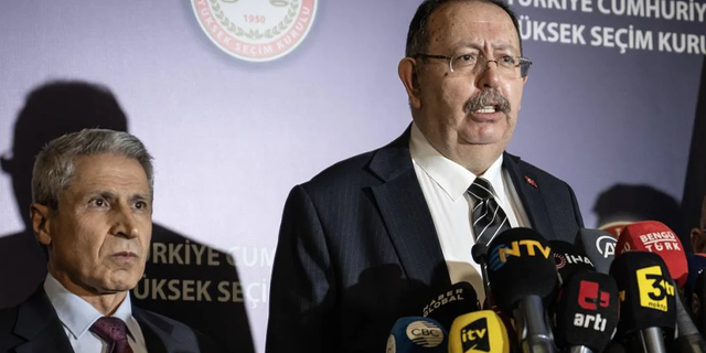 YSK Başkanı Yener, adayların aldığı son oy oranlarını paylaştı