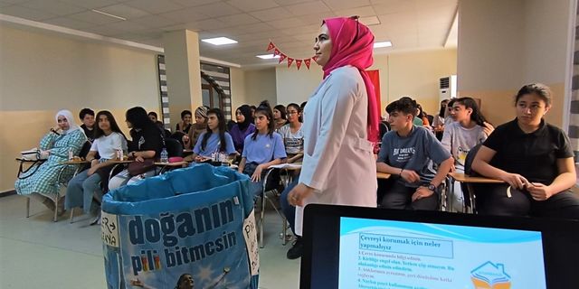 Öğrenciler “temiz çevre temiz dünya” dedi