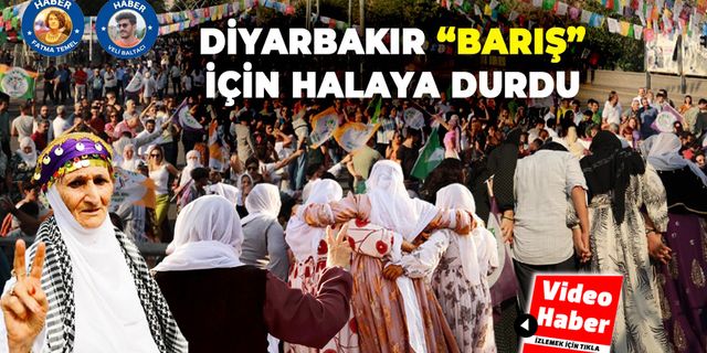 Diyarbakır “barış” için halaya durdu
