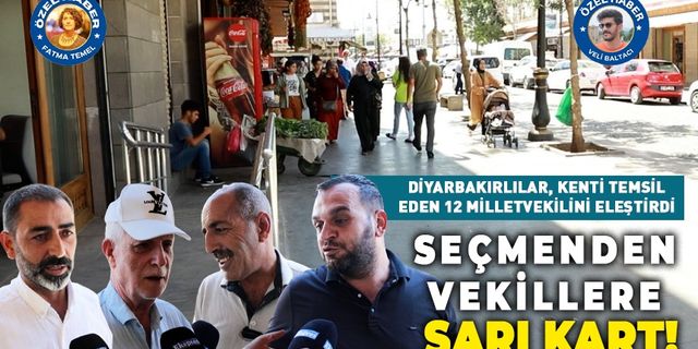 Seçmenden vekillere sarı kart!