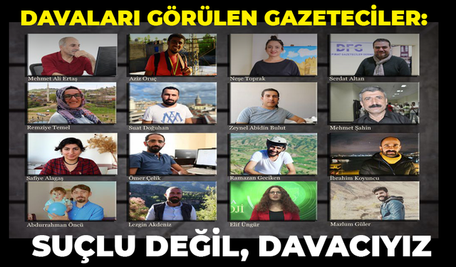 Davaları görülen gazeteciler: Suçlu değil, davacıyız