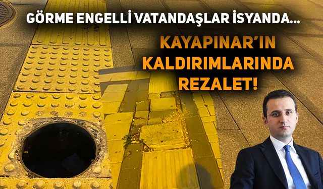Kayapınar’ın kaldırımlarında rezalet!