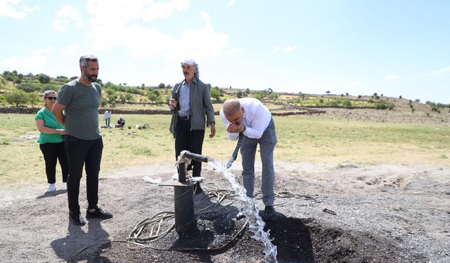 Çermik'te Akçaörten mahallesinin su sorunu çözüldü