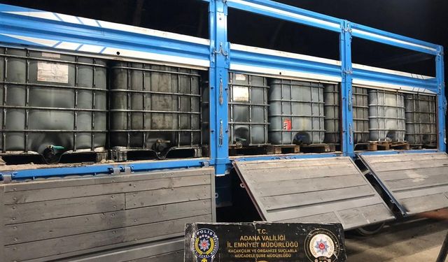 Tırdan 14 bin litre kaçak akaryakıt ele geçirildi