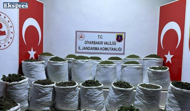 Lice’de 783 kilo esrar ele geçirildi