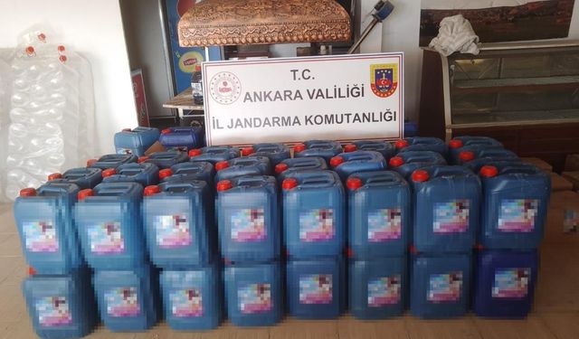 Ankara’da 38 ton paketlenmiş sahte deterjan ele geçirildi