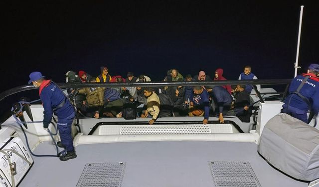 Datça’da 31 düzensiz göçmen kurtarıldı
