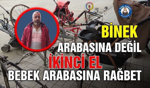 Binek arabasına değil ikinci el bebek arabasına rağbet