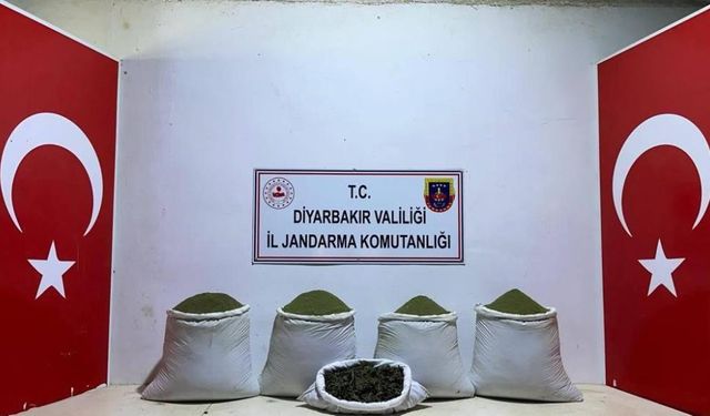 Lice'de 111 kilo esrar ele geçirildi