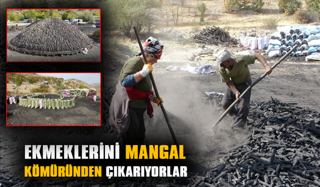Ekmeklerini mangal kömüründen çıkarıyorlar