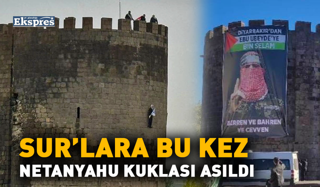 Sur’lara bu kez Netanyahu kuklası asıldı