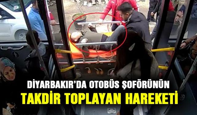 Diyarbakır’da otobüs şoförünün takdir toplayan hareketi