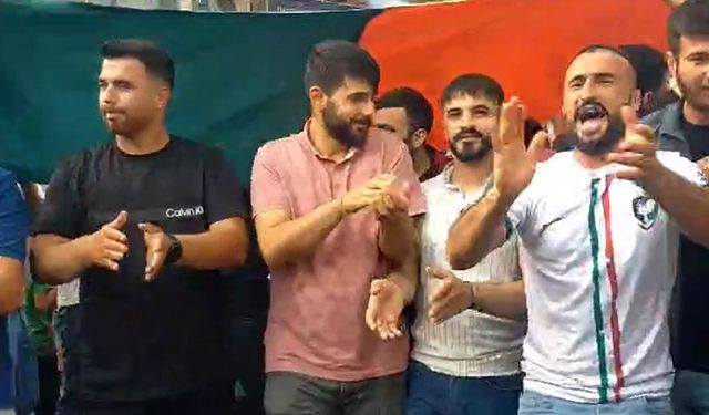 Diyarbakır'da coşkulu Amedspor kutlaması