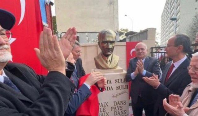 Fransa tarihinde bir ilk, Atatürk’ün heykeli dikildi