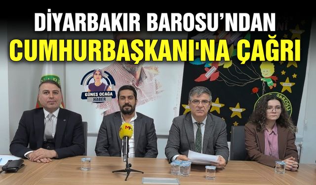 Diyarbakır Barosu’ndan Cumhurbaşkanı'na çağrı