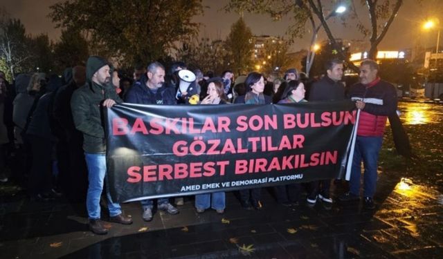 Diyarbakır’da gözaltılar protesto edildi