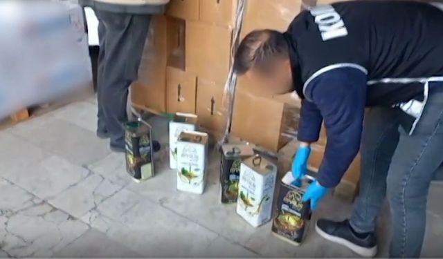 Sofralardaki yağa dikkat! 3 bin 995 litre sahte zeytinyağı ele geçirildi