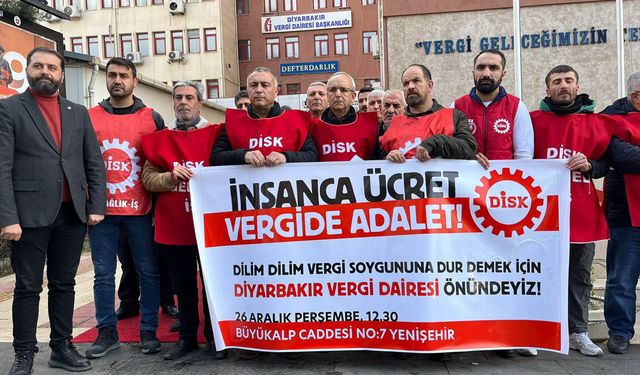 DİSK Diyarbakır, vergide adalet istedi