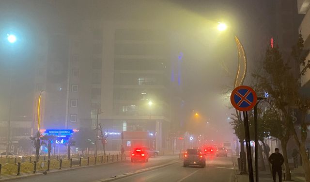 Elazığ sise teslim! Görüş mesafesi 5 metreye düştü