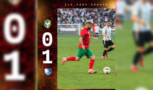 Amedspor-Erzurumspor ilk yarı: 0-1