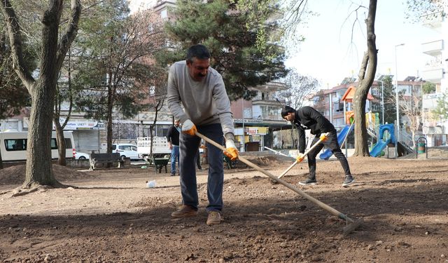 Diyarbakır’da parklar bahara hazırlanıyor