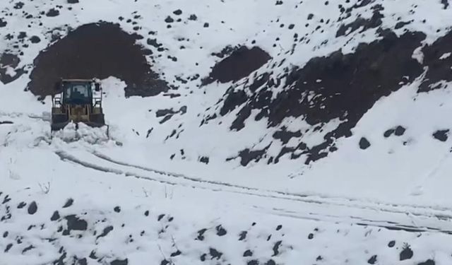 Batman'da köy yolları kar yağışı nedeniyle kapandı
