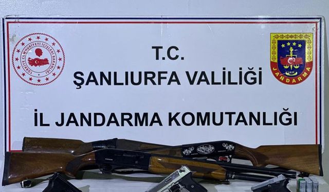 Şanlıurfa'da silah kaçakçılığı: 22 gözaltı