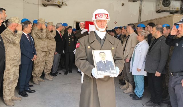 Siirt'te motosiklet kazasında yaşamını yitiren astsubaya tören