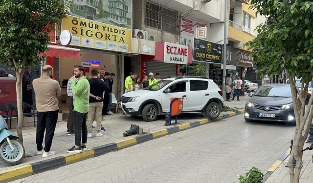 Fren yerine gaza basınca ortalığı bir birine kattı!