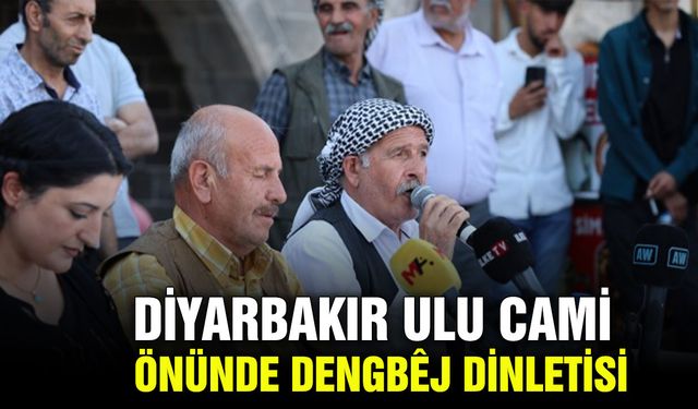 Diyarbakır Ulu Cami önünde dengbêj dinletisi