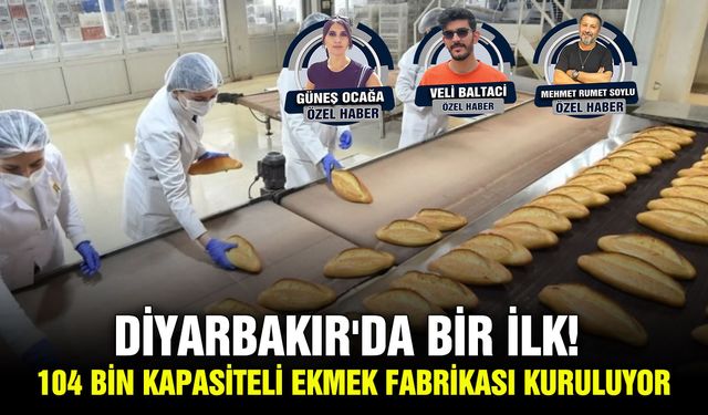 Diyarbakır'da bir ilk! 104 bin kapasiteli ekmek fabrikası kuruluyor
