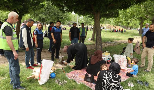 Diyarbakır'daki Newroz Parkı'nda denetim