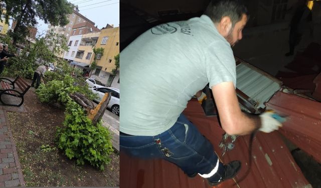 Diyarbakır’da fırtınaya karşı hızlı müdahale