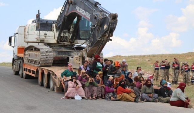 Mardin’de köylülerin direnişi sonucu kepçeler geri çekildi