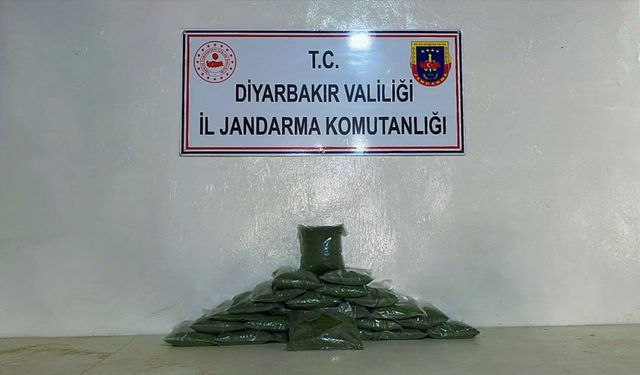 Diyarbakır Lice'de esrar operasyonu