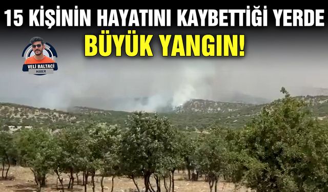 15 kişinin hayatını kaybettiği yerde büyük yangın!