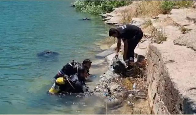 Diyarbakır’da Dicle’nin altında çalışma!