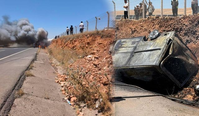Şanlıurfa – Diyarbakır karayolu alev topuna döndü: 1 ölü, 1 yaralı