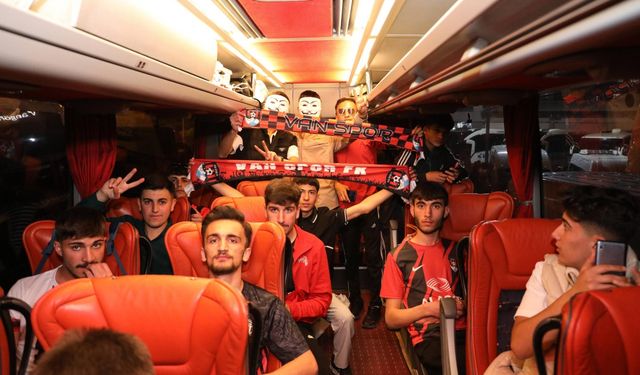 Vanspor ve Batman Petrolsporlu taraftarlar Kayseri yolunda
