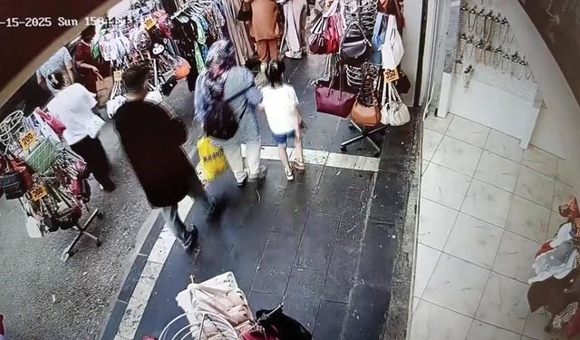 700 bin TL'lik yankesicilik kameralara yansıdı