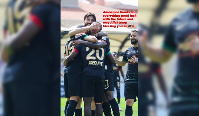 Amedspor'dan ayrılan Adekanye'den duygusal veda