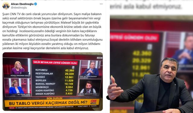 DESOB Başkanı Ebedinoğlu'nu çılgına çeviren suçlama