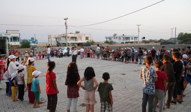 Diyarbakır’daki köylerde çocuk şenliği