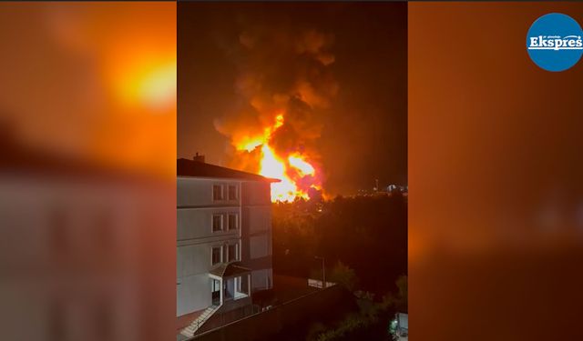 İstanbul’daki büyük yangından ilk görüntüler