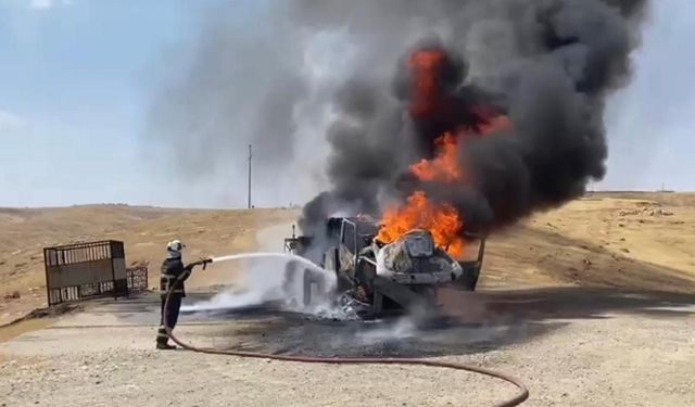 Batman'da petrol sahasında korkutan yangın