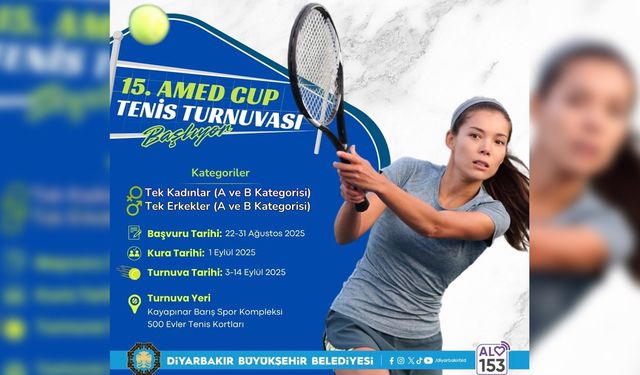 Diyarbakır’da Cup Tenis turnuvası düzenleniyor