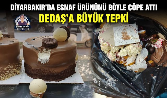 Diyarbakır’da esnaf ürününü böyle çöpe attı DEDAŞ’a büyük tepki