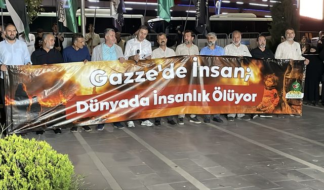 Diyarbakır’da İsrail protestosu