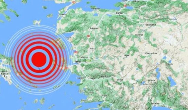 Ege Denizi'nde deprem meydana geldi